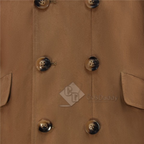 10th Doctor Suede Trench Coat Doctor Who Tenth Doctor Coat CosDaddy