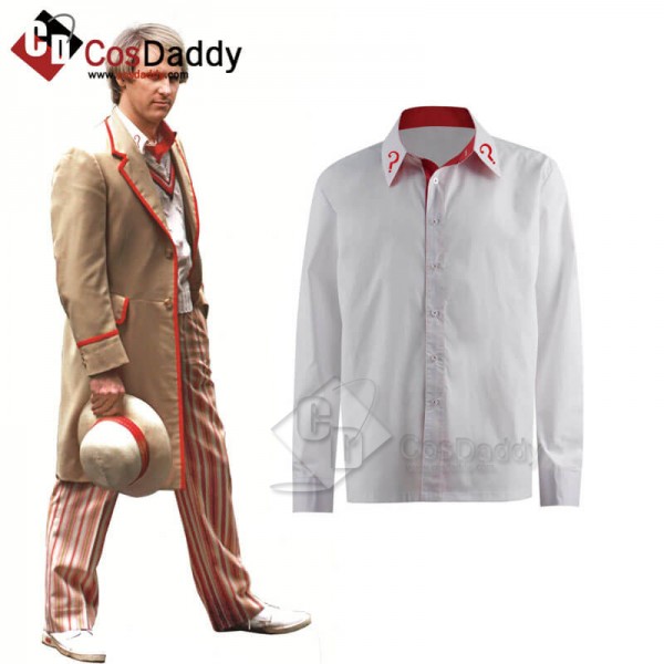 CosDaddy Doctor Who Fifth 5th Doctor Shirt Cosplay Costume 
