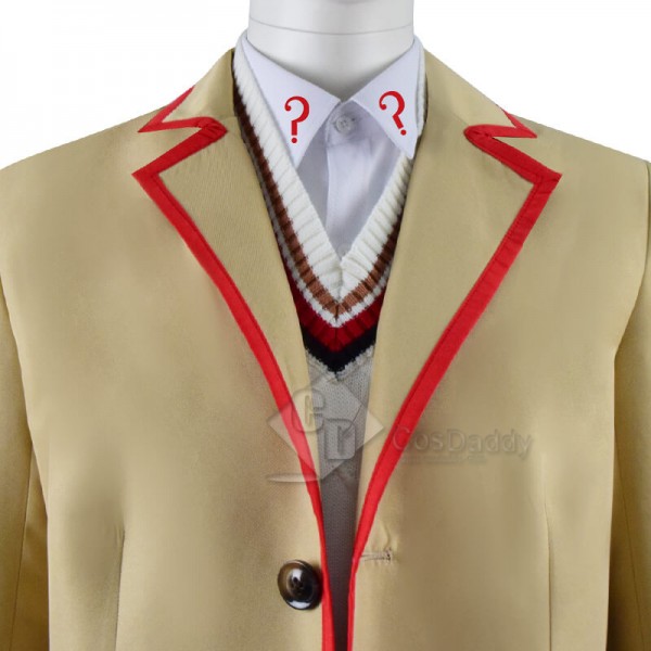 Cosdaddy Doctor Who fifth 5th Beige Coat Cosplay Full Set Costume