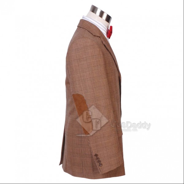 Doctor Who Series 5 Eleventh Doctor Matt Smith Cosplay Costume Brown Jacket Update Version