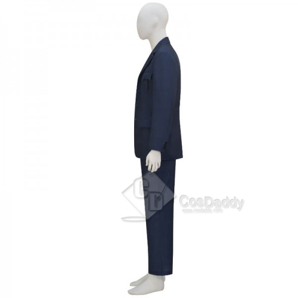 10th Doctor Blue Suit Doctor Who Tenth Doctor Cosplay Costume Suit Updated Version