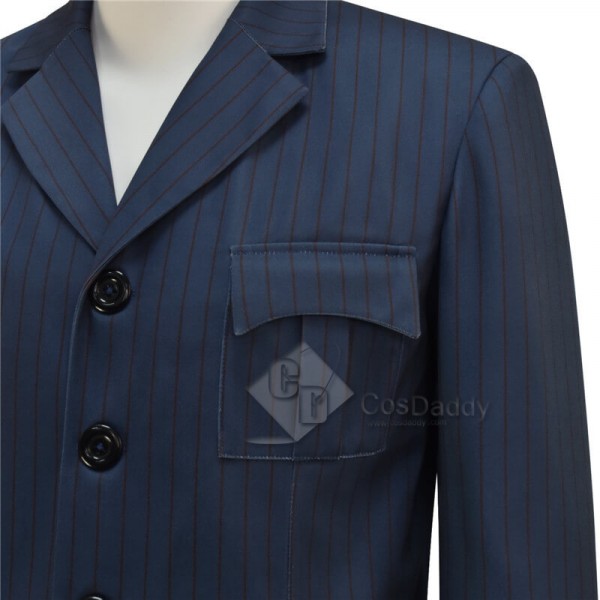 10th Doctor Blue Suit Doctor Who Tenth Doctor Cosplay Costume Suit Updated Version