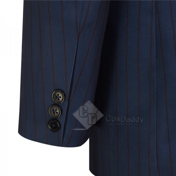 10th Doctor Blue Suit Doctor Who Tenth Doctor Cosplay Costume Suit Updated Version