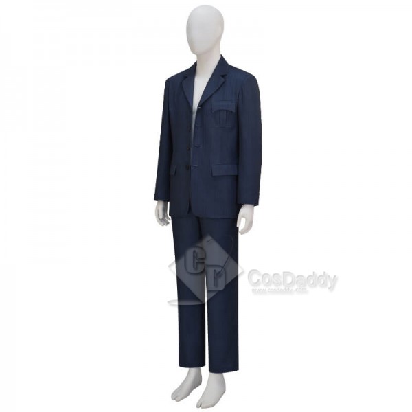 10th Doctor Blue Suit Doctor Who Tenth Doctor Cosplay Costume Suit Updated Version