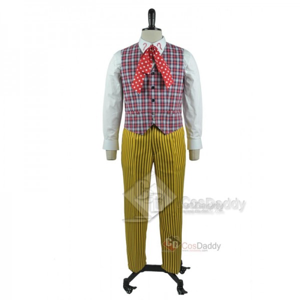 Doctor Who sixth 6th Doctor Colorful Lattice Suit Cosplay Costume