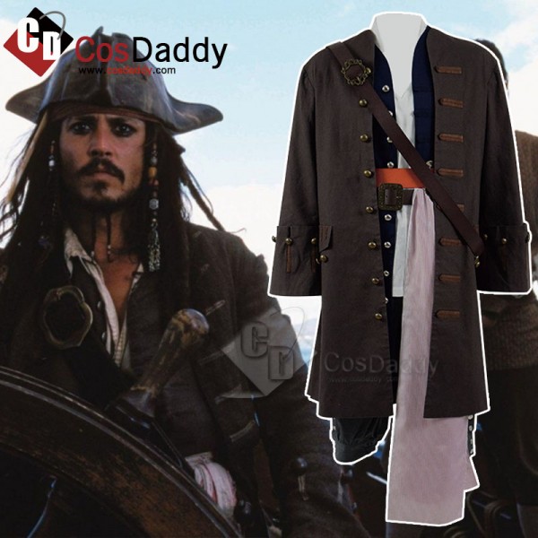 Pirates of the Caribbean Captain Jack Sparrow Cosp...