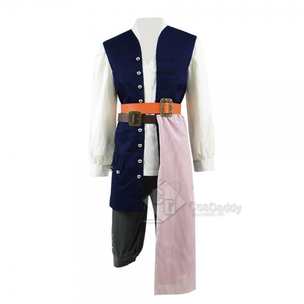 Pirates of the Caribbean Captain Jack Sparrow Cosplay Costume