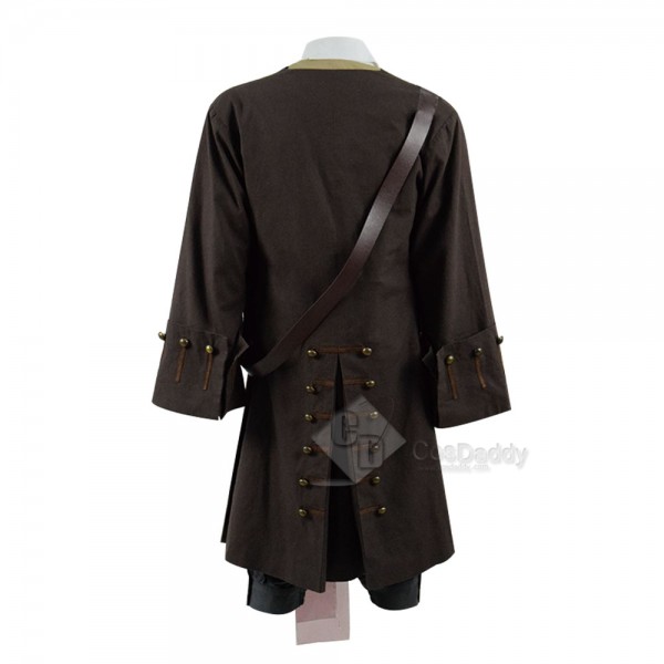Pirates of the Caribbean Captain Jack Sparrow Cosplay Costume