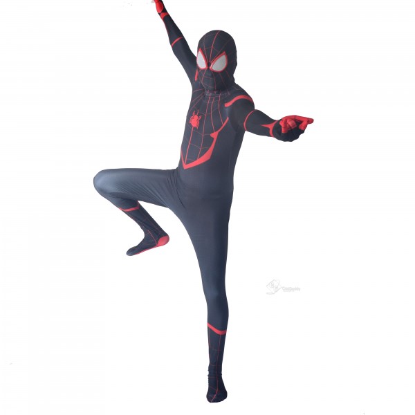 Spider-Man: Into the Spider-Verse Miles Morales Ultimate Spider-Man Costumes Jumpsuit Adults/Kids