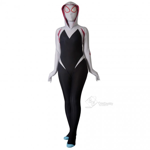 Into the Spider-Verse:Halloween Spider Man Gwen Stacy Suit Cosplay Costume For Women