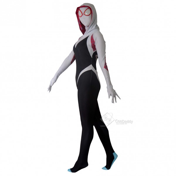 Into the Spider-Verse:Halloween Spider Man Gwen Stacy Suit Cosplay Costume For Women