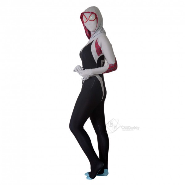 Into the Spider-Verse:Halloween Spider Man Gwen Stacy Suit Cosplay Costume For Women