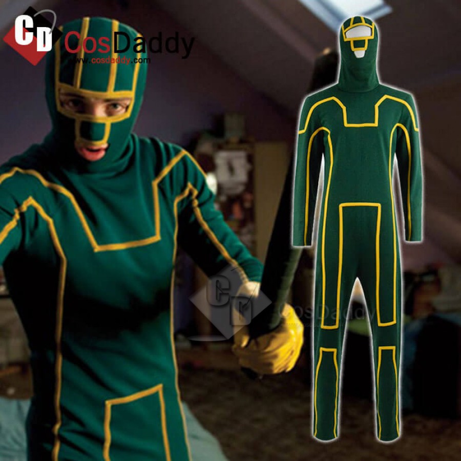 Costumes Kick Ass Men S Costume Green Outfits Jumpsuit Uniform Suit Cosplay Tailored Clothing Shoes Accessories Vishawatch Com