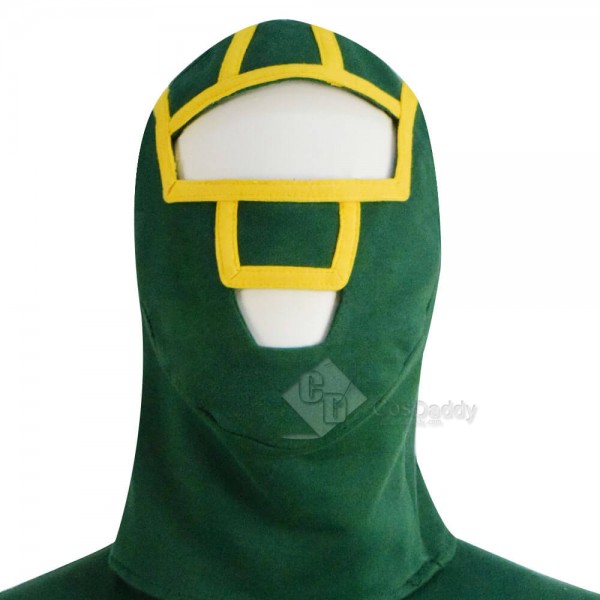 Kick Ass Costume Dave Lizewski Green Jumpsuit Male Cosplay Outfit