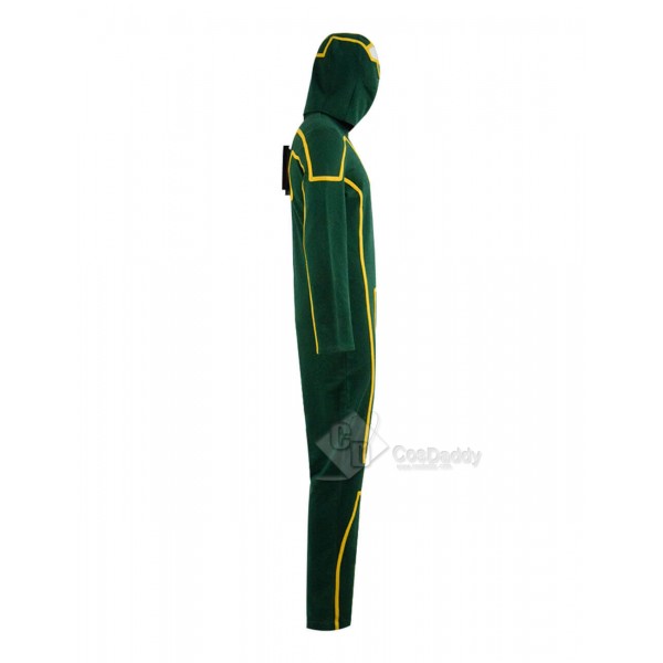 Kick Ass Costume Dave Lizewski Green Jumpsuit Male Cosplay Outfit