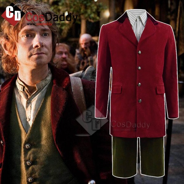 The Hobbit Bilbo Baggins Jacket Vest Pants Full Se...