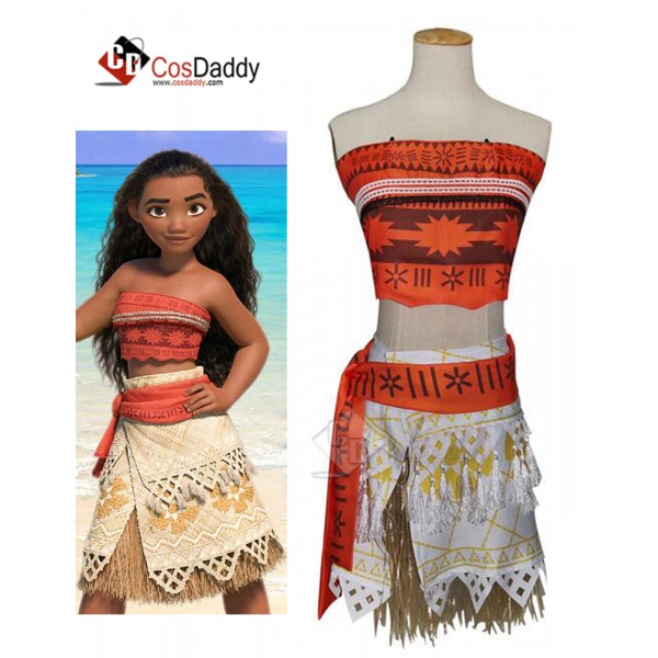 Desiney Moana  Dress Cosplay Costume