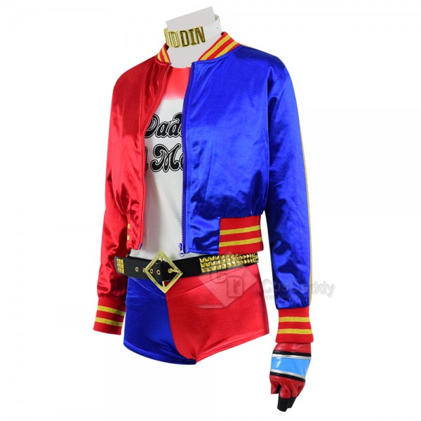 Suicide Squad Movie Harley Quinn New Jacket Shorts Cosplay Costume