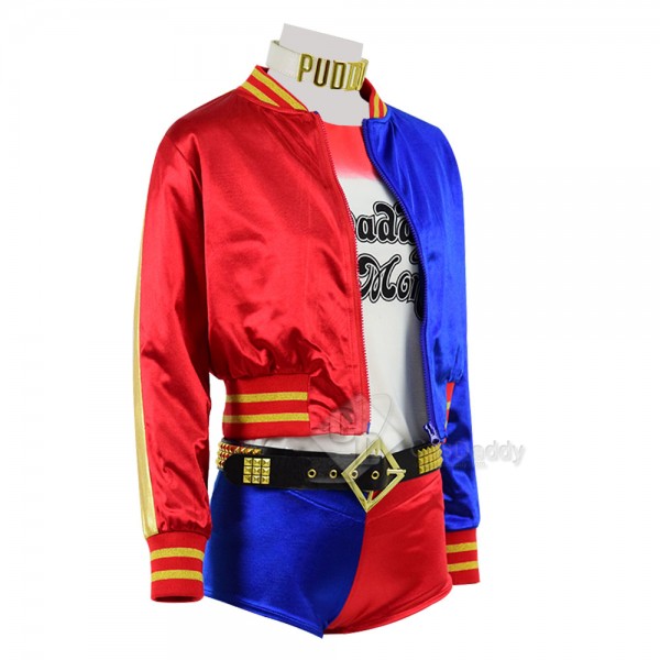 Suicide Squad Movie Harley Quinn New Jacket Shorts Cosplay Costume