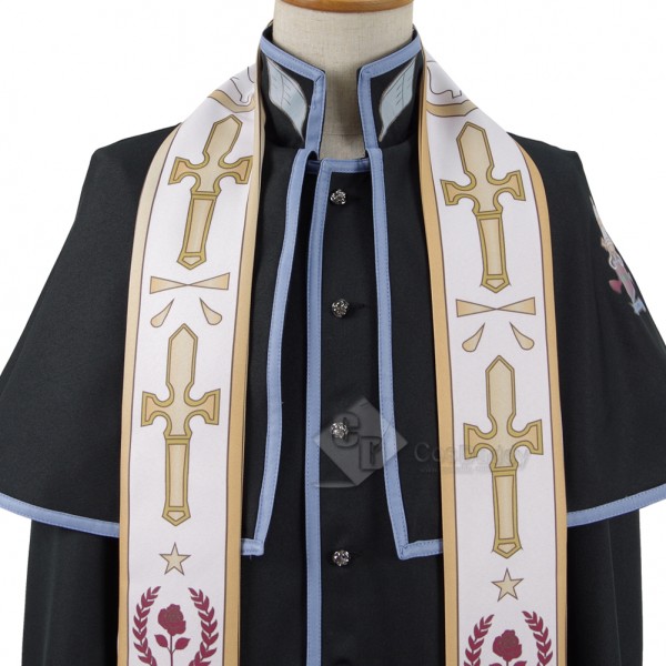 Investigators of the Vatican miracle Priest Cosplay Uniform Costume