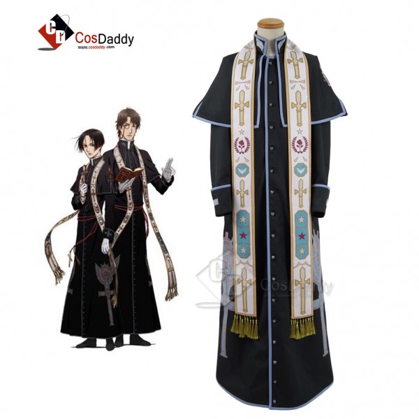 Investigators of the Vatican miracle Priest Cosplay Uniform Costume