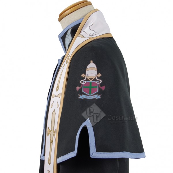 Investigators of the Vatican miracle Priest Cosplay Uniform Costume