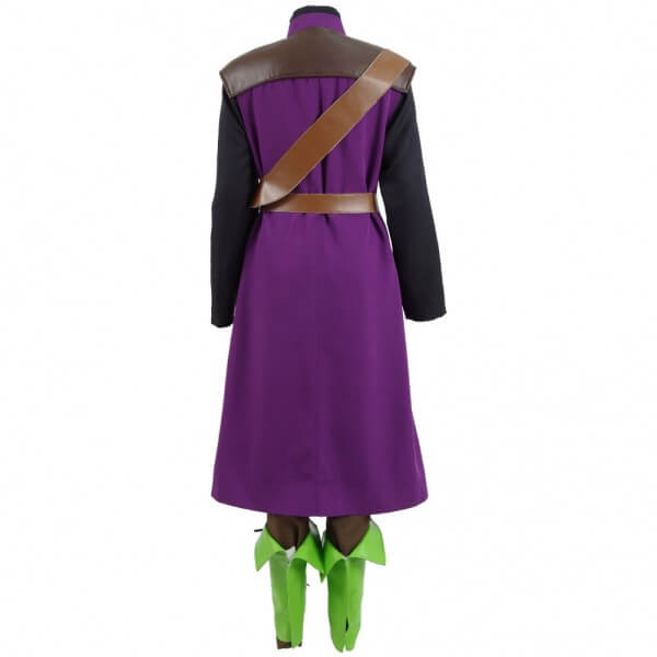 Dragon Quest Warrior Battle suit Costume Purple Uniform Cosplay Costume