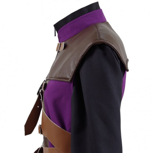 Dragon Quest Warrior Battle suit Costume Purple Uniform Cosplay Costume