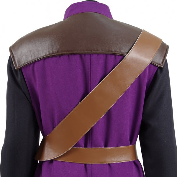 Dragon Quest Warrior Battle suit Costume Purple Uniform Cosplay Costume