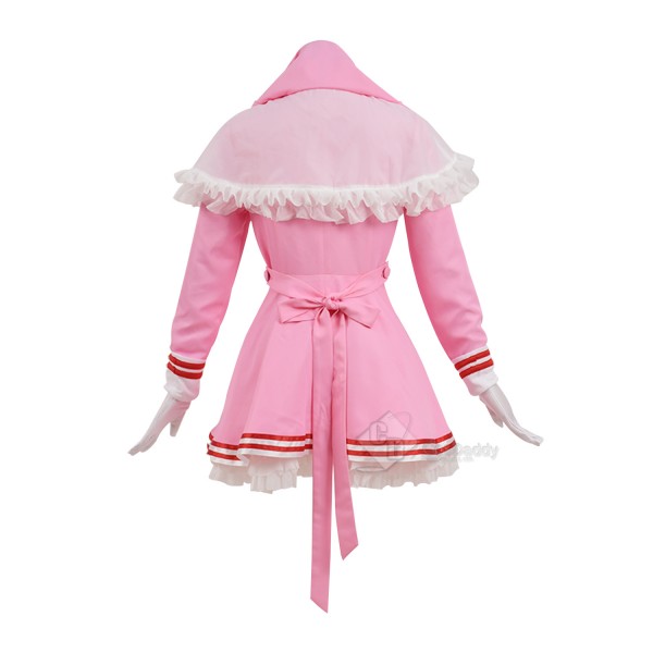 Cosdaddy Card Captor KINOMOTO SAKURA Cosplay Pink Costume Dress