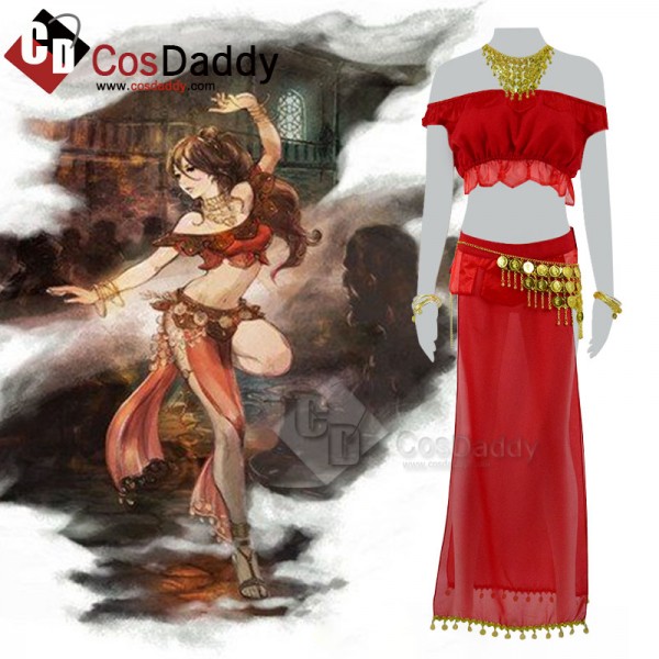 Octopath Traveler PRIMROSE Primrose Cosplay Costum...