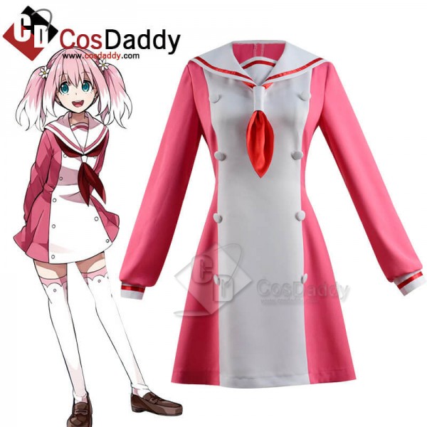 Talentless Nana Muno na Nana Nana Hiiragi Pink Dress School Uniform Cosplay Costume