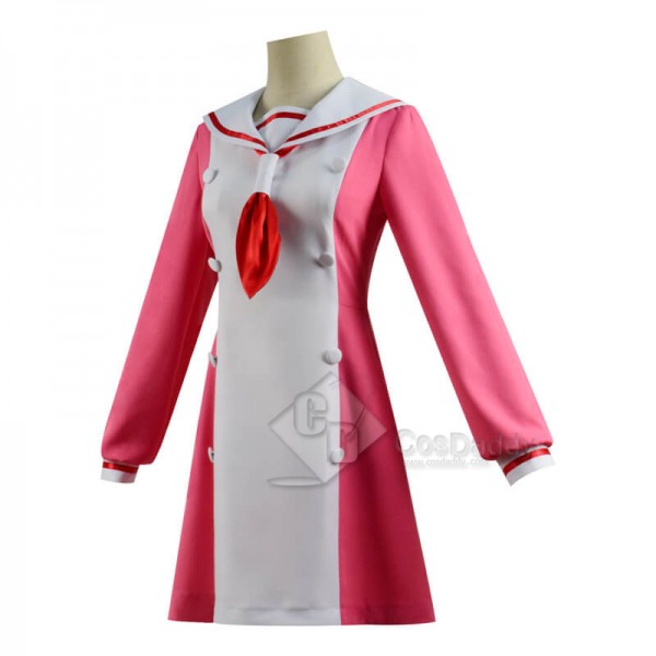 Talentless Nana Muno na Nana Nana Hiiragi Pink Dress School Uniform Cosplay Costume