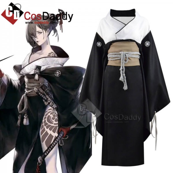 Best Game Nier Reincarnation Akeha kimono Full Set Deluxe Version Cosplay Costume 