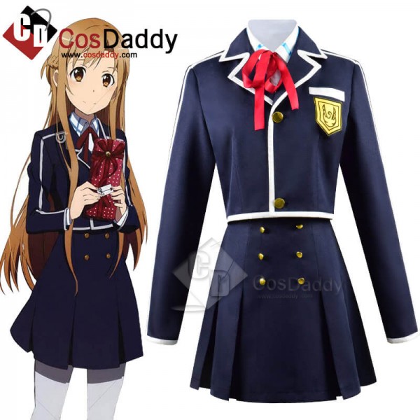 CosDaddy Sword Art Online Yuuki Asuna School Uniform Cosplay Costume