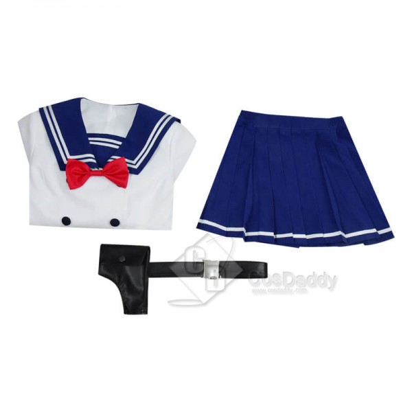 High Rise Invasion Tenkuu Shinpan Yuri Honjou School Uniform Cosplay Costume 