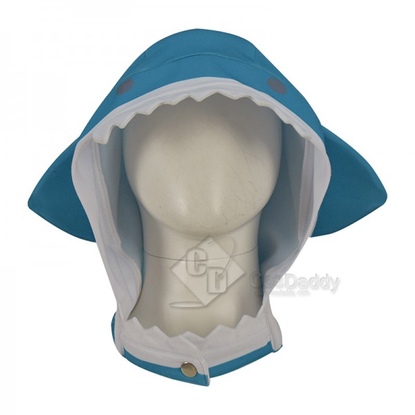 Hololive Vtuber Gawr Gura Cosplay Costume Cute Blue Shark Coat Hoodie Jacket 