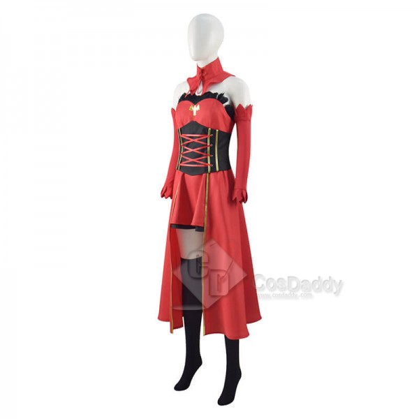 Disney Takt Op. Destiny Destiny Cosplay Costumes For Women Strapless Red Dress CosDaddy