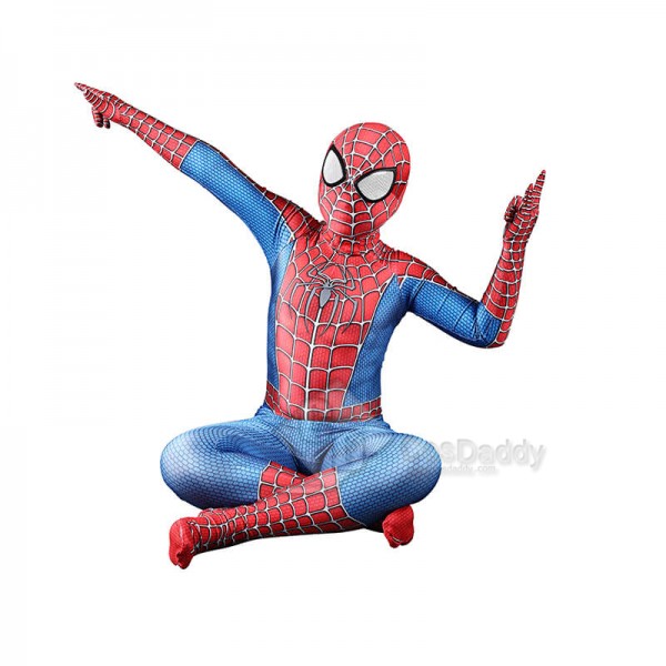 Audlt/Kids Spider-Man Lycra Spandex Zentai Halloween Cosplay Superhero Costumes
