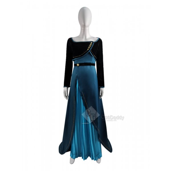 Disney Frozen 2 Anna Queen Dress Cosplay Costume for adults