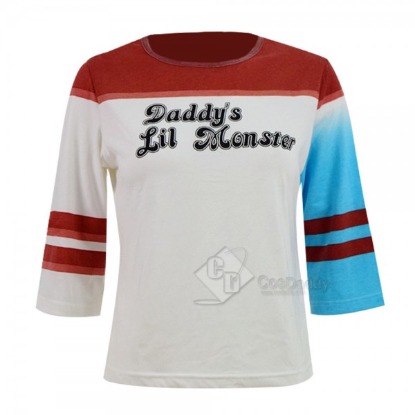 Suicide Squad Harley Quinn New T Shirt Cosplay Costume