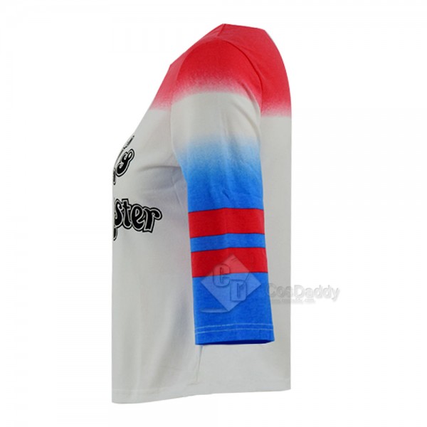 Suicide Squad Cosplay Harley Quinn T Shirt Cosplay Costume 
