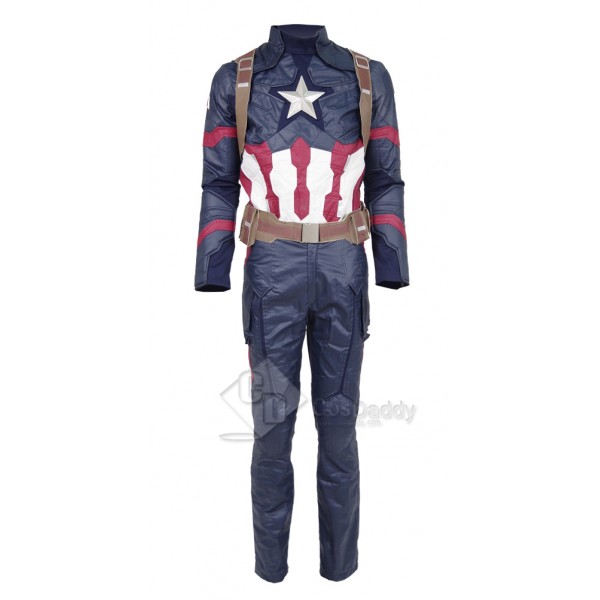 Captain America: Civil War Steve Rogers Uniform Cosplay Costume