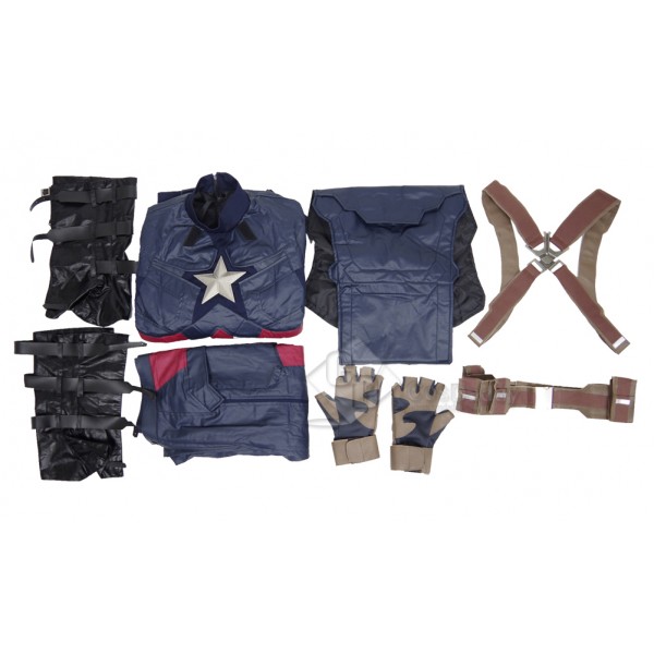 Captain America: Civil War Steve Rogers Uniform Cosplay Costume