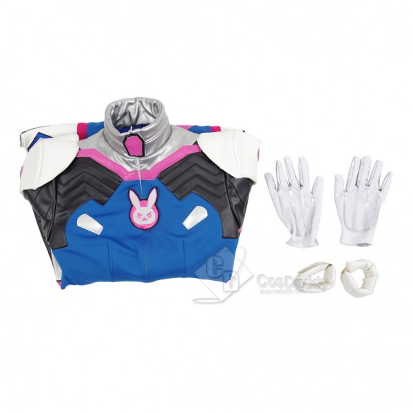 Overwatch D.VA Cosplay Blue Battlesuit Costume
