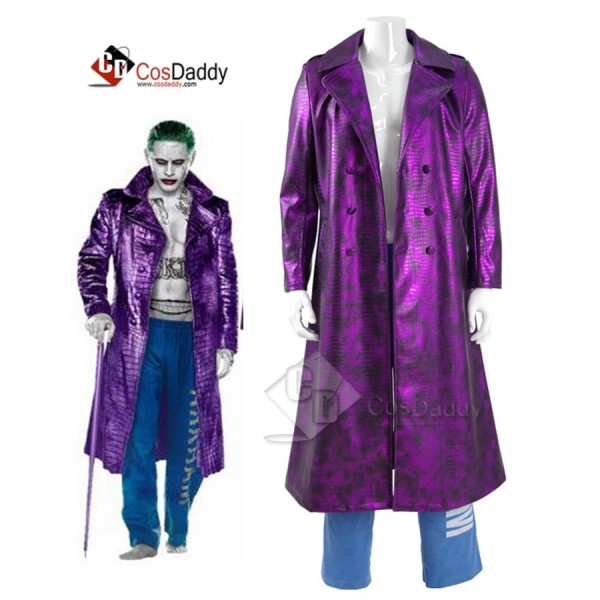 Suicide Squad Joker Purple  Cosplay Costume (Jacket,Pants)