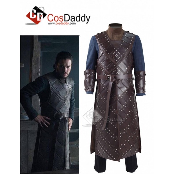 Game of Thrones Season 6 Jon Snow Armor Suit Cosplay Costume