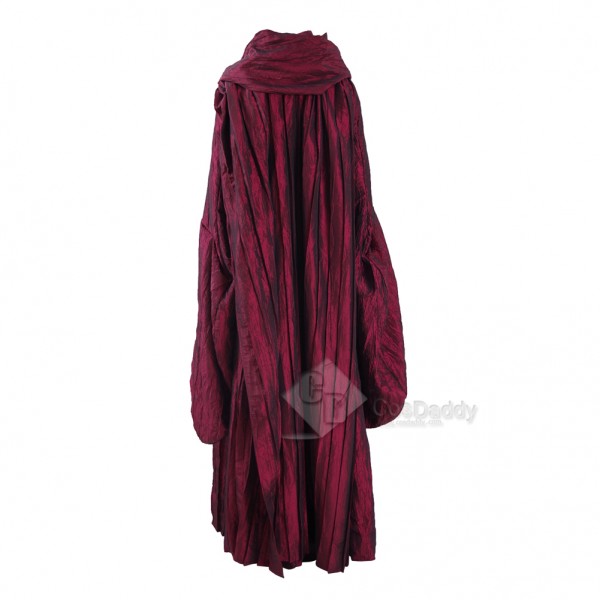 Game of Thrones Season 6 Melisandre Red Cape Dress Costumes 