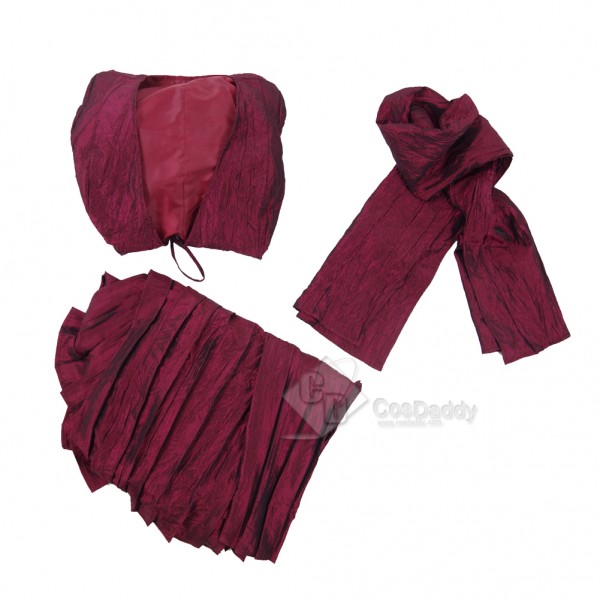 Game of Thrones Season 6 Melisandre Red Cape Dress Costumes 