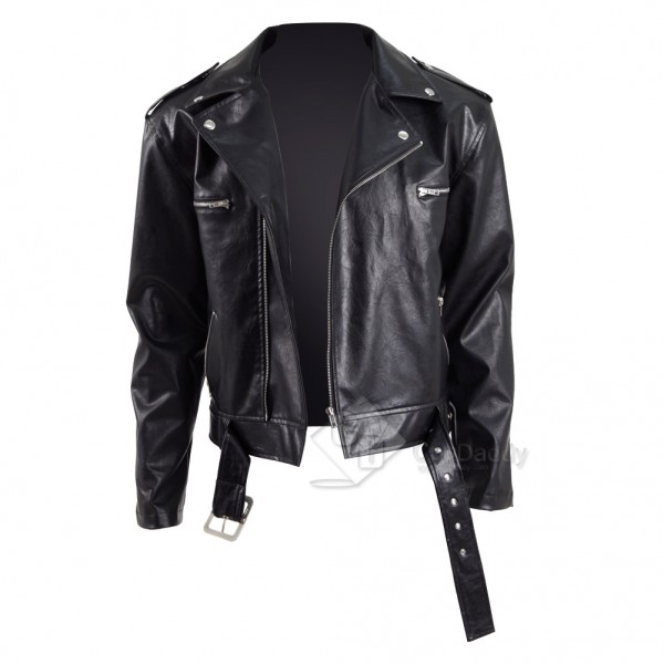 The Walking Dead Season 8 Negan Leather Jacket Cosplay Costume